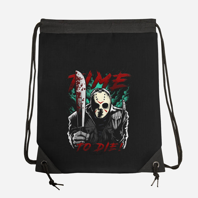 Time To Die-None-Drawstring-Bag-Diego Oliver