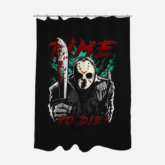 Time To Die-None-Polyester-Shower Curtain-Diego Oliver