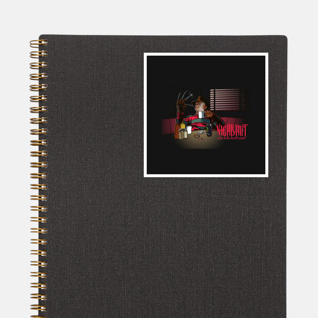 Hard Work Never Sleeps-None-Glossy-Sticker-AndreusD