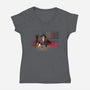 Hard Work Never Sleeps-Womens-V-Neck-Tee-AndreusD