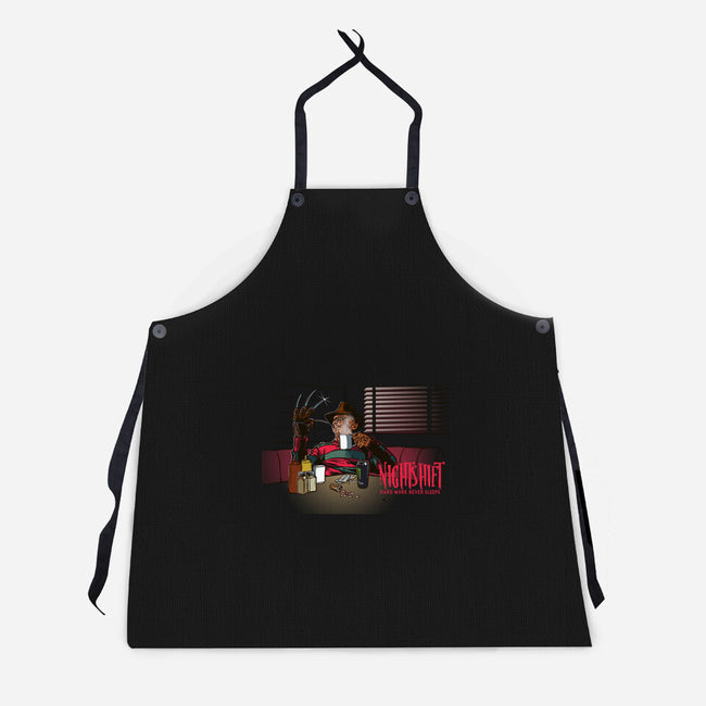 Hard Work Never Sleeps-Unisex-Kitchen-Apron-AndreusD