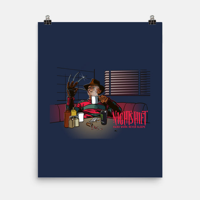 Hard Work Never Sleeps-None-Matte-Poster-AndreusD