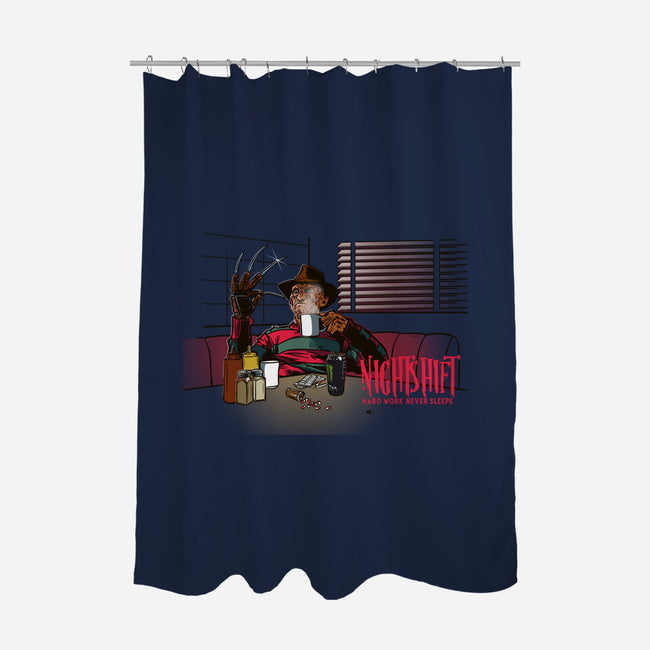 Hard Work Never Sleeps-None-Polyester-Shower Curtain-AndreusD