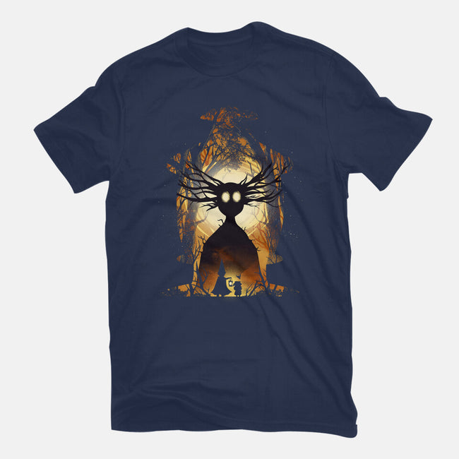 Into The Unknown Wall-Womens-Fitted-Tee-dandingeroz