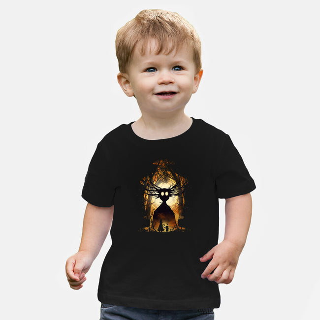 Into The Unknown Wall-Baby-Basic-Tee-dandingeroz