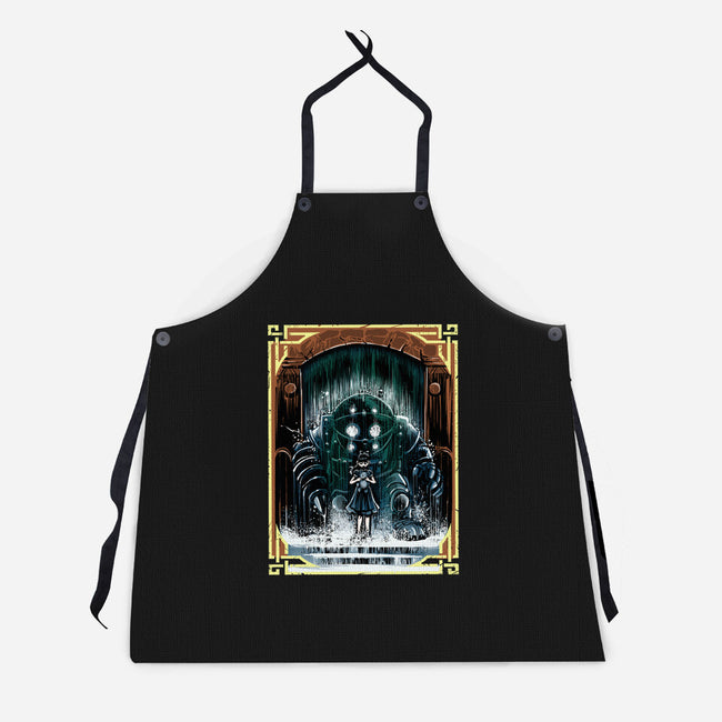 The Protector Under The Sea-Unisex-Kitchen-Apron-zascanauta