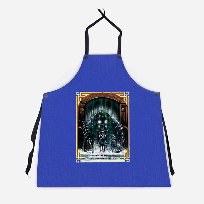 The Protector Under The Sea-Unisex-Kitchen-Apron-zascanauta