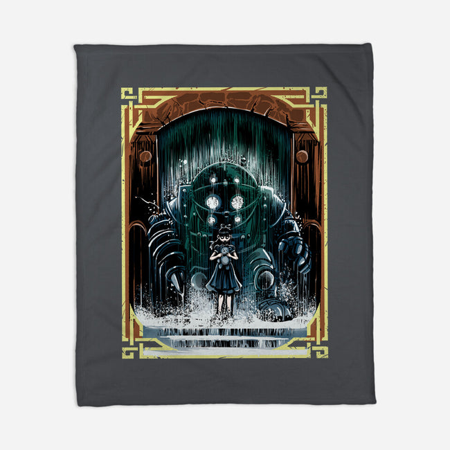 The Protector Under The Sea-None-Fleece-Blanket-zascanauta