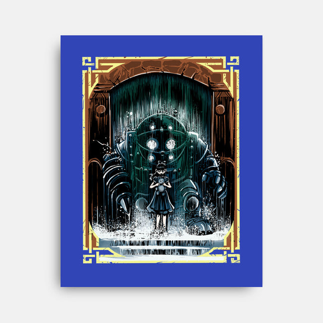 The Protector Under The Sea-None-Stretched-Canvas-zascanauta