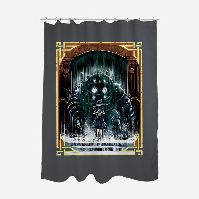 The Protector Under The Sea-None-Polyester-Shower Curtain-zascanauta