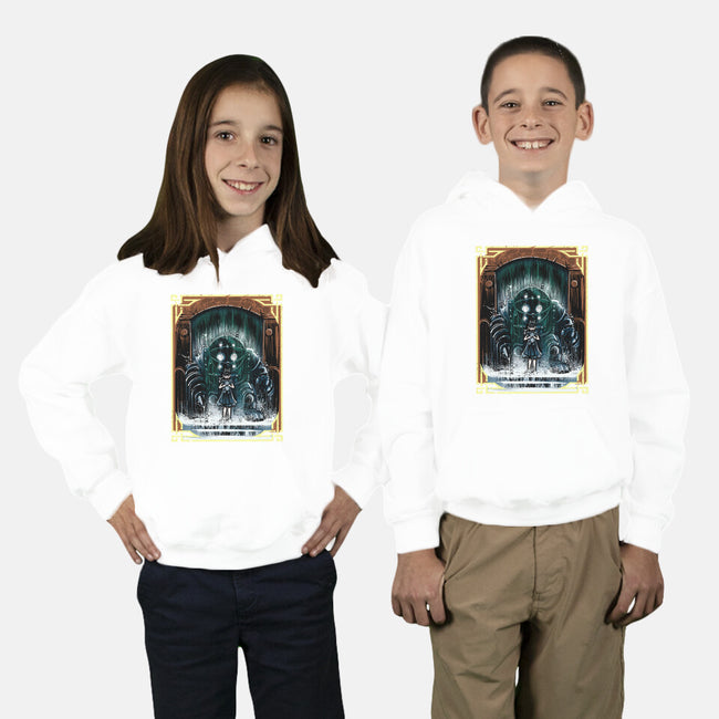The Protector Under The Sea-Youth-Pullover-Sweatshirt-zascanauta