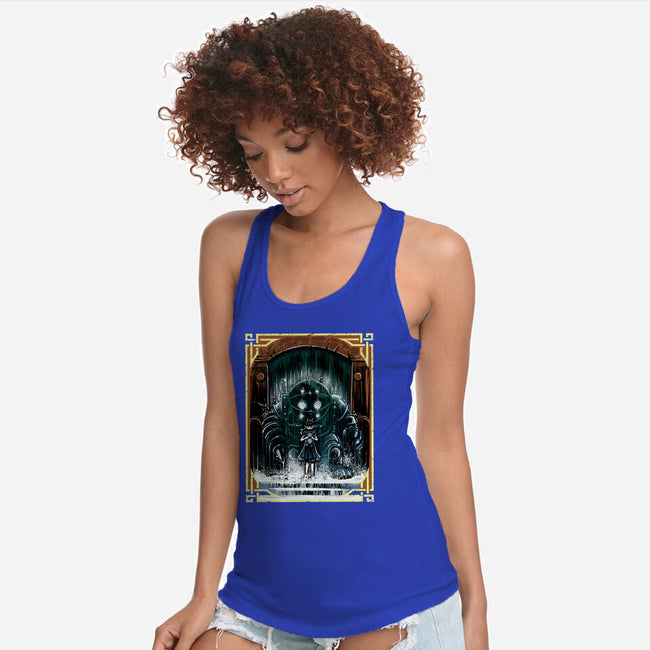 The Protector Under The Sea-Womens-Racerback-Tank-zascanauta