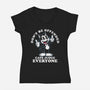 Cats Judge Everyone-Womens-V-Neck-Tee-Nemons