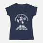 Cats Judge Everyone-Womens-V-Neck-Tee-Nemons