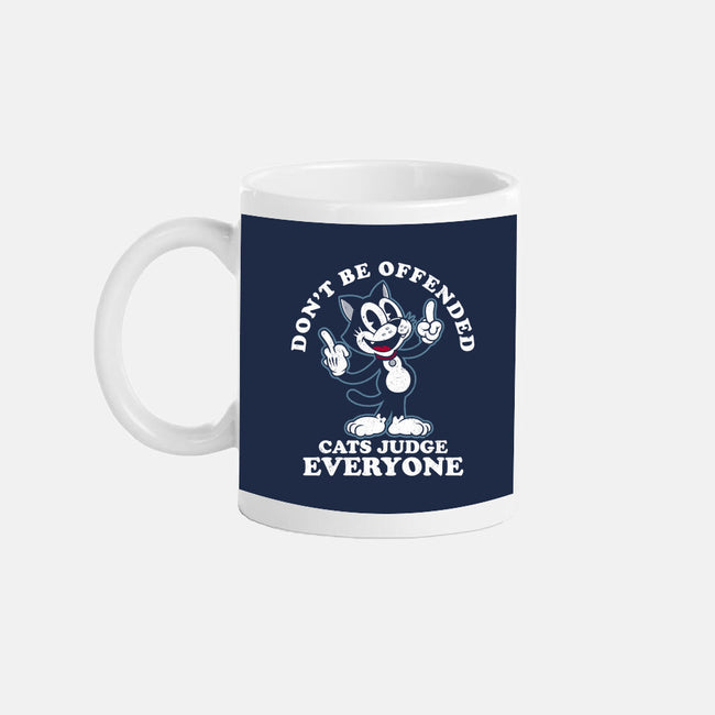 Cats Judge Everyone-None-Mug-Drinkware-Nemons