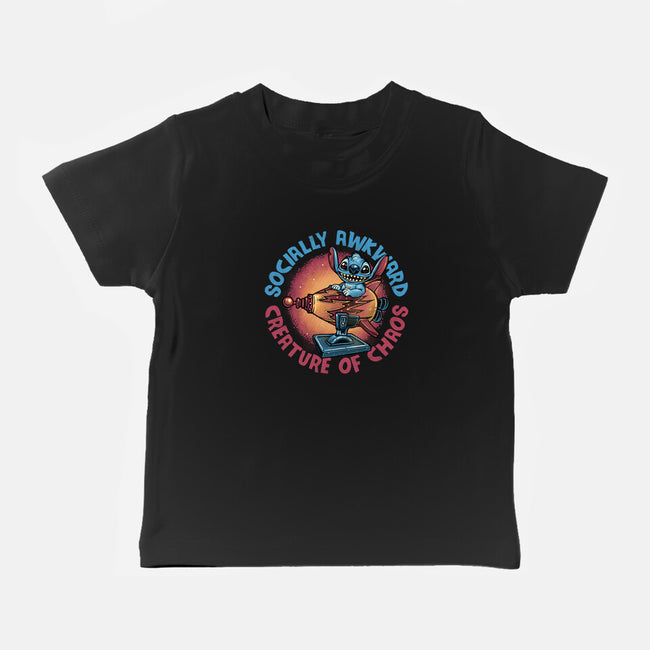 Creature Of Chaos-Baby-Basic-Tee-glitchygorilla
