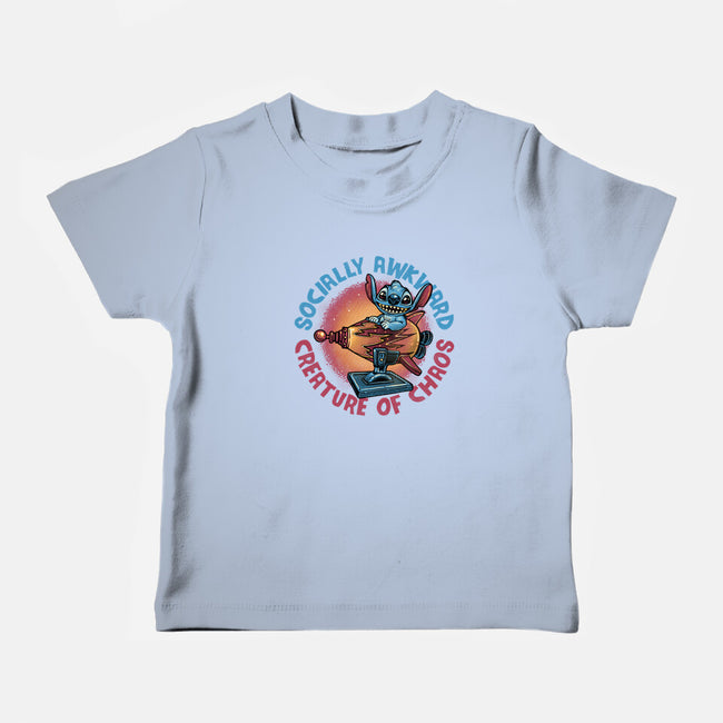 Creature Of Chaos-Baby-Basic-Tee-glitchygorilla