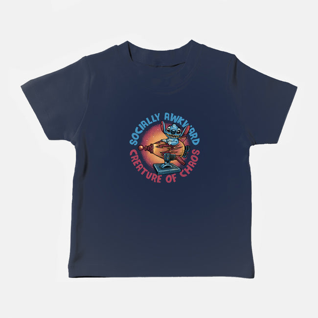 Creature Of Chaos-Baby-Basic-Tee-glitchygorilla