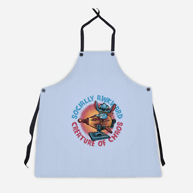 Creature Of Chaos-Unisex-Kitchen-Apron-glitchygorilla