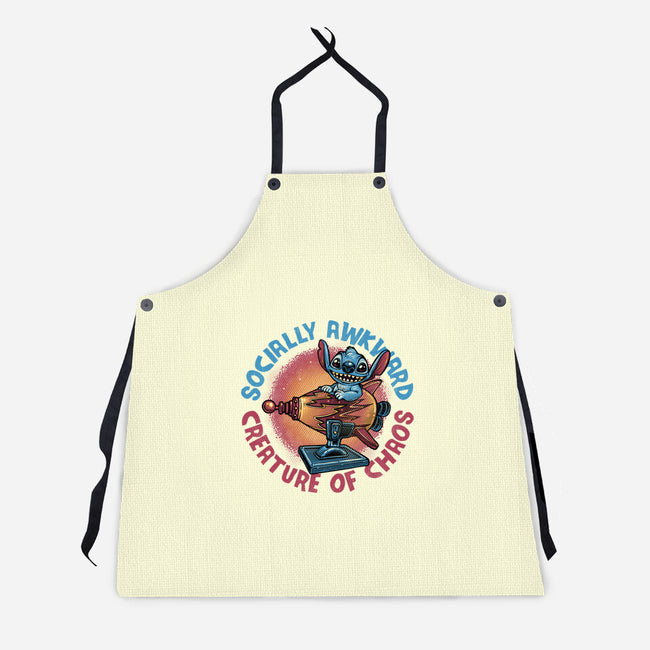 Creature Of Chaos-Unisex-Kitchen-Apron-glitchygorilla
