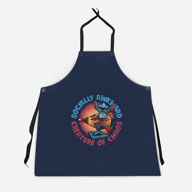 Creature Of Chaos-Unisex-Kitchen-Apron-glitchygorilla