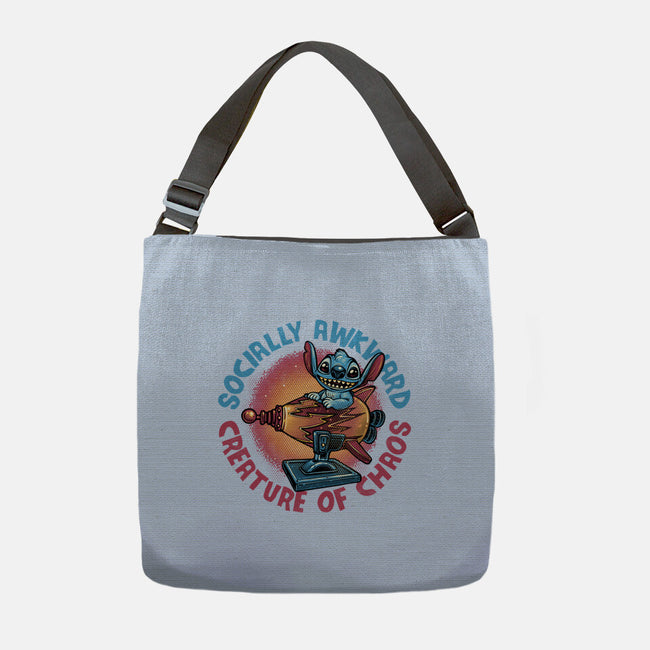 Creature Of Chaos-None-Adjustable Tote-Bag-glitchygorilla