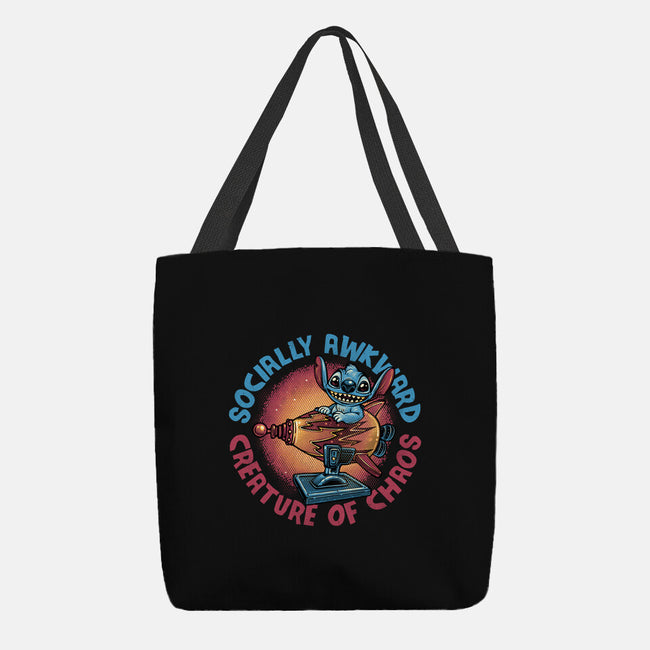 Creature Of Chaos-None-Basic Tote-Bag-glitchygorilla