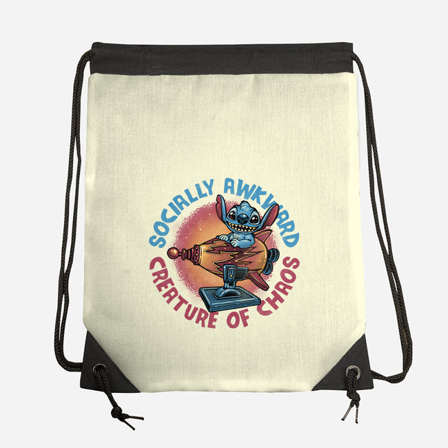 Creature Of Chaos-None-Drawstring-Bag-glitchygorilla
