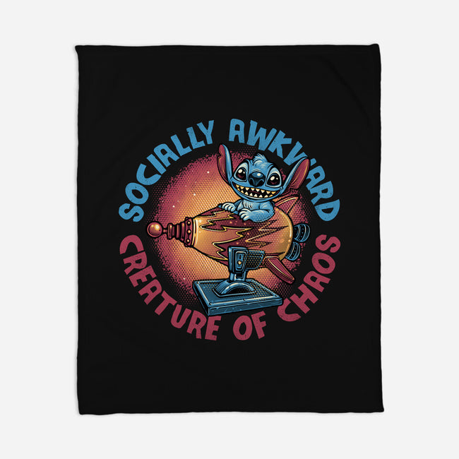 Creature Of Chaos-None-Fleece-Blanket-glitchygorilla