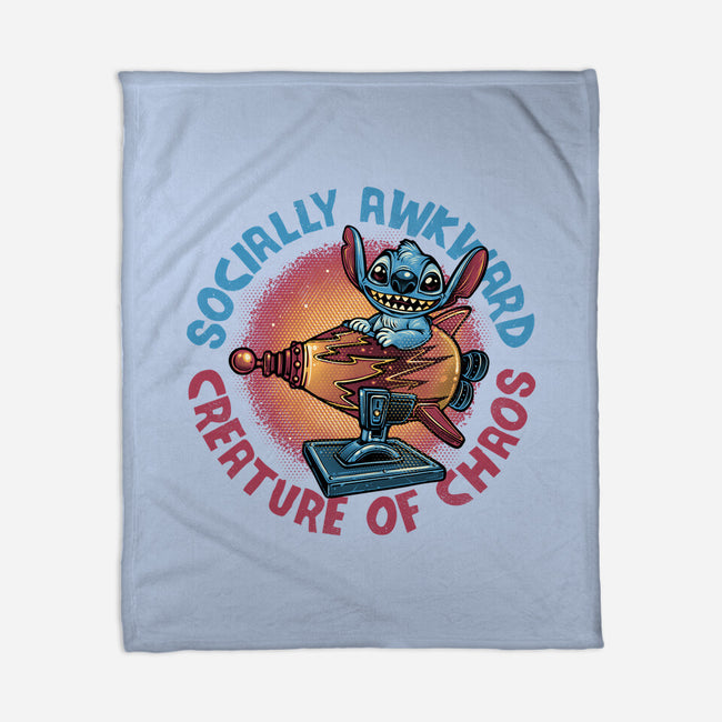 Creature Of Chaos-None-Fleece-Blanket-glitchygorilla