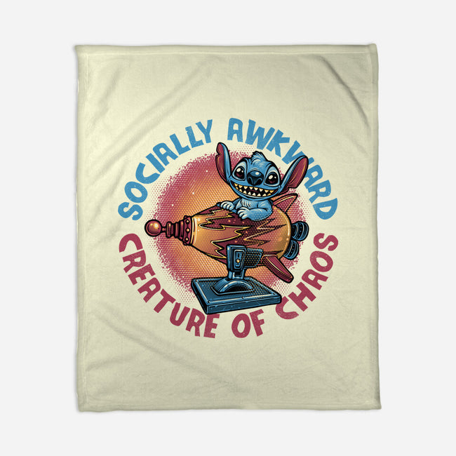 Creature Of Chaos-None-Fleece-Blanket-glitchygorilla