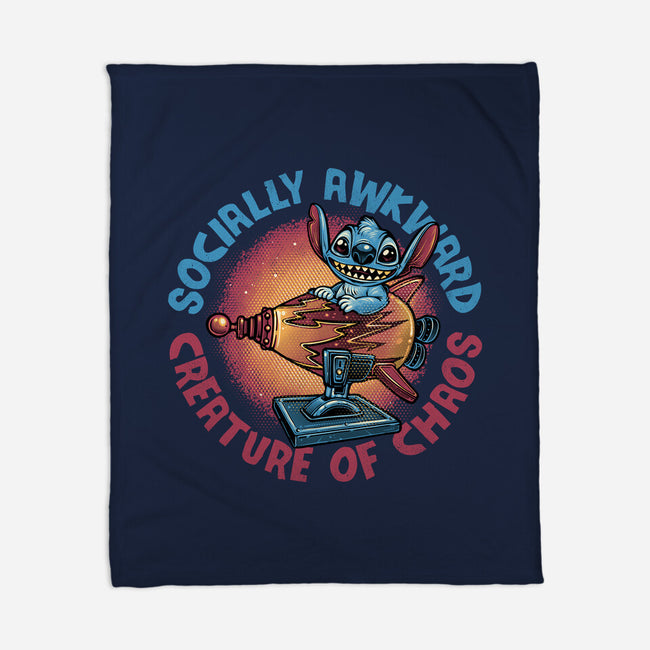 Creature Of Chaos-None-Fleece-Blanket-glitchygorilla