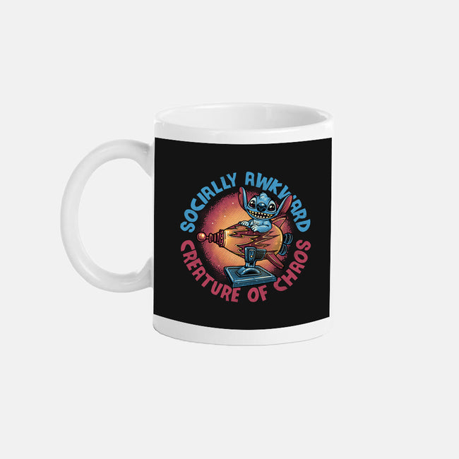 Creature Of Chaos-None-Mug-Drinkware-glitchygorilla
