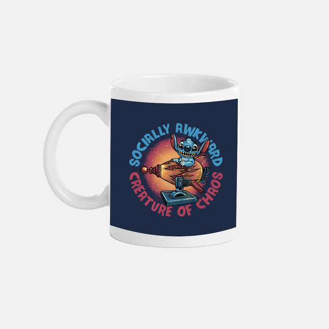 Creature Of Chaos-None-Mug-Drinkware-glitchygorilla