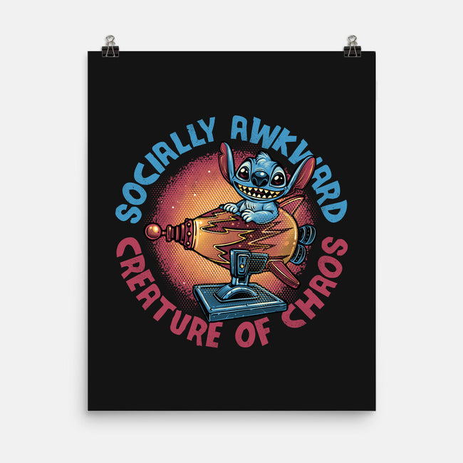 Creature Of Chaos-None-Matte-Poster-glitchygorilla