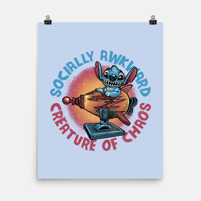 Creature Of Chaos-None-Matte-Poster-glitchygorilla