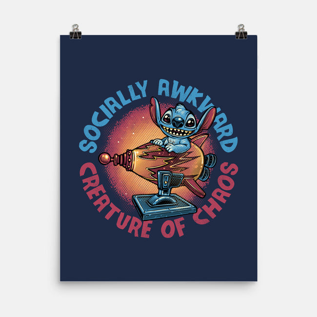 Creature Of Chaos-None-Matte-Poster-glitchygorilla