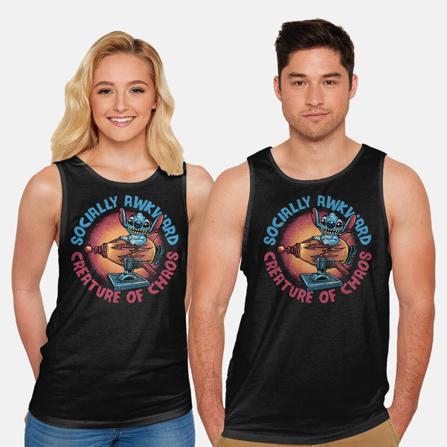 Creature Of Chaos-Unisex-Basic-Tank-glitchygorilla
