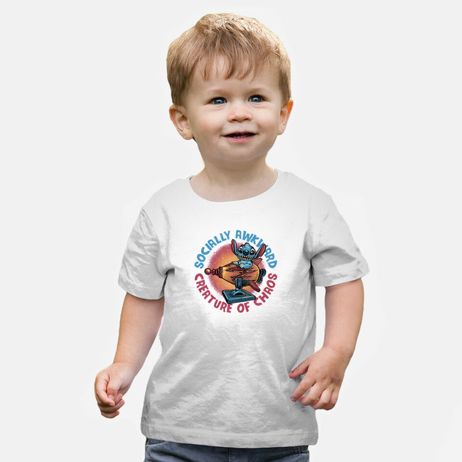 Creature Of Chaos-Baby-Basic-Tee-glitchygorilla