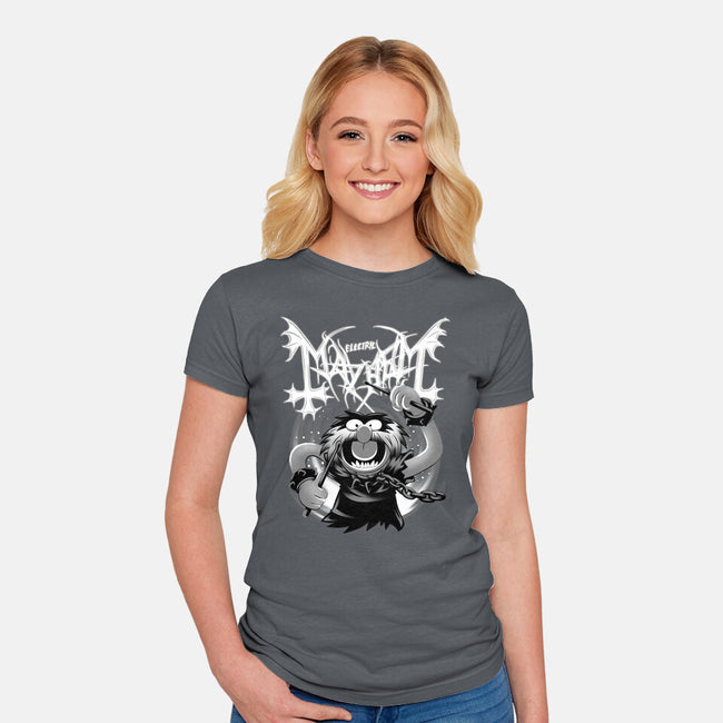 Animal Mayhem-Womens-Fitted-Tee-rmatix