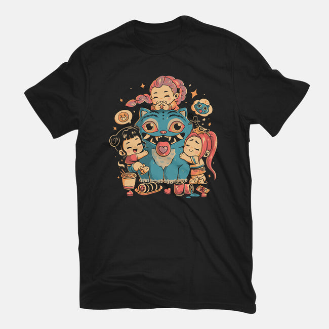 Demon Huggers-Unisex-Basic-Tee-Arigatees