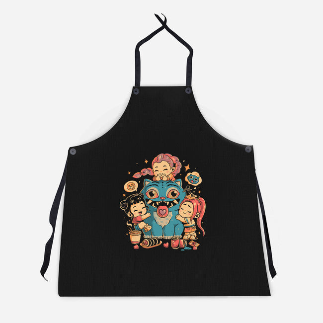 Demon Huggers-Unisex-Kitchen-Apron-Arigatees
