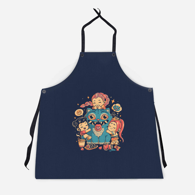Demon Huggers-Unisex-Kitchen-Apron-Arigatees