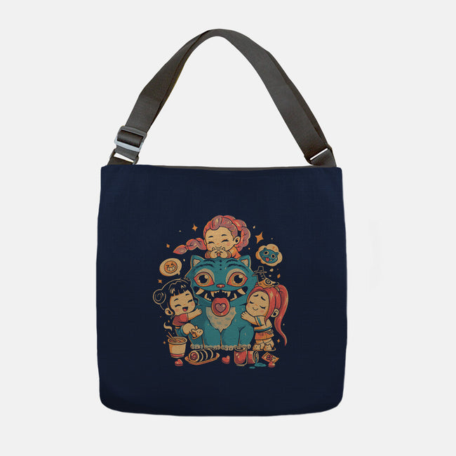 Demon Huggers-None-Adjustable Tote-Bag-Arigatees