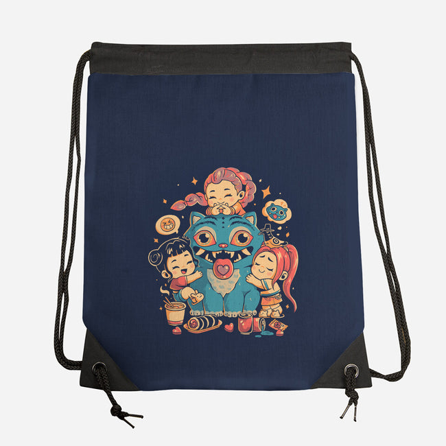 Demon Huggers-None-Drawstring-Bag-Arigatees