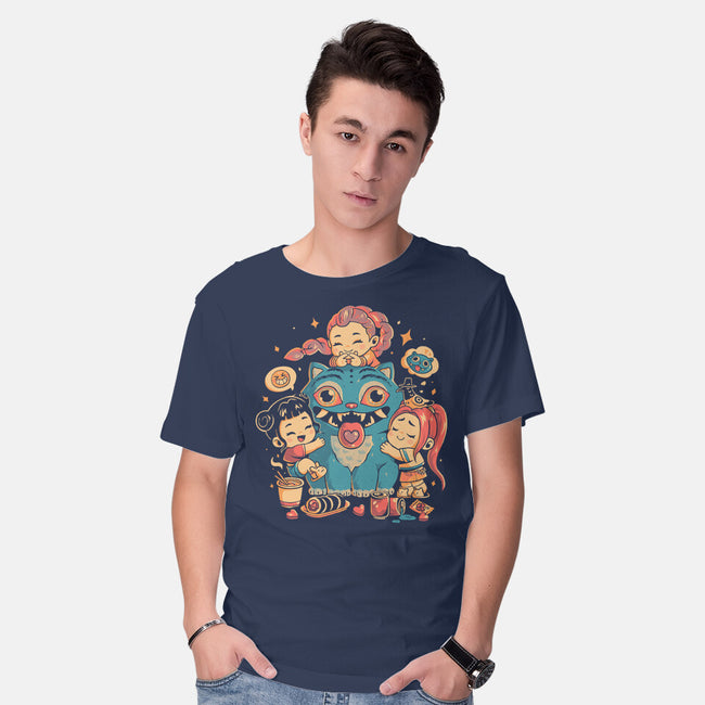 Demon Huggers-Mens-Basic-Tee-Arigatees