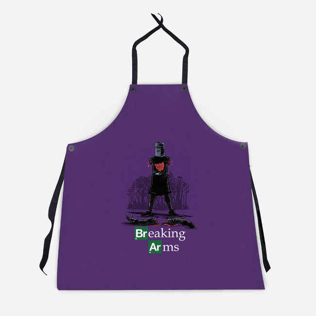 Breaking Arms-Unisex-Kitchen-Apron-zascanauta