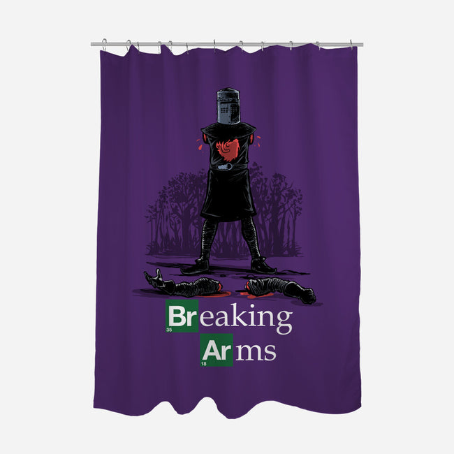 Breaking Arms-None-Polyester-Shower Curtain-zascanauta