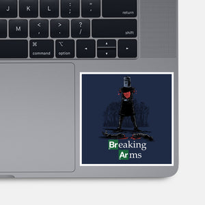 Breaking Arms-None-Glossy-Sticker-zascanauta