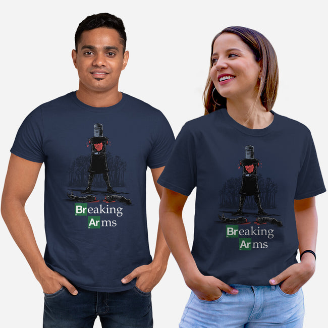 Breaking Arms-Unisex-Basic-Tee-zascanauta